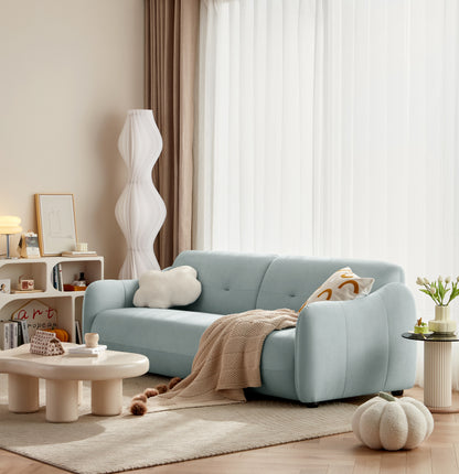 Karessa Deep Seat Sofa, 3 Seater, Blue
