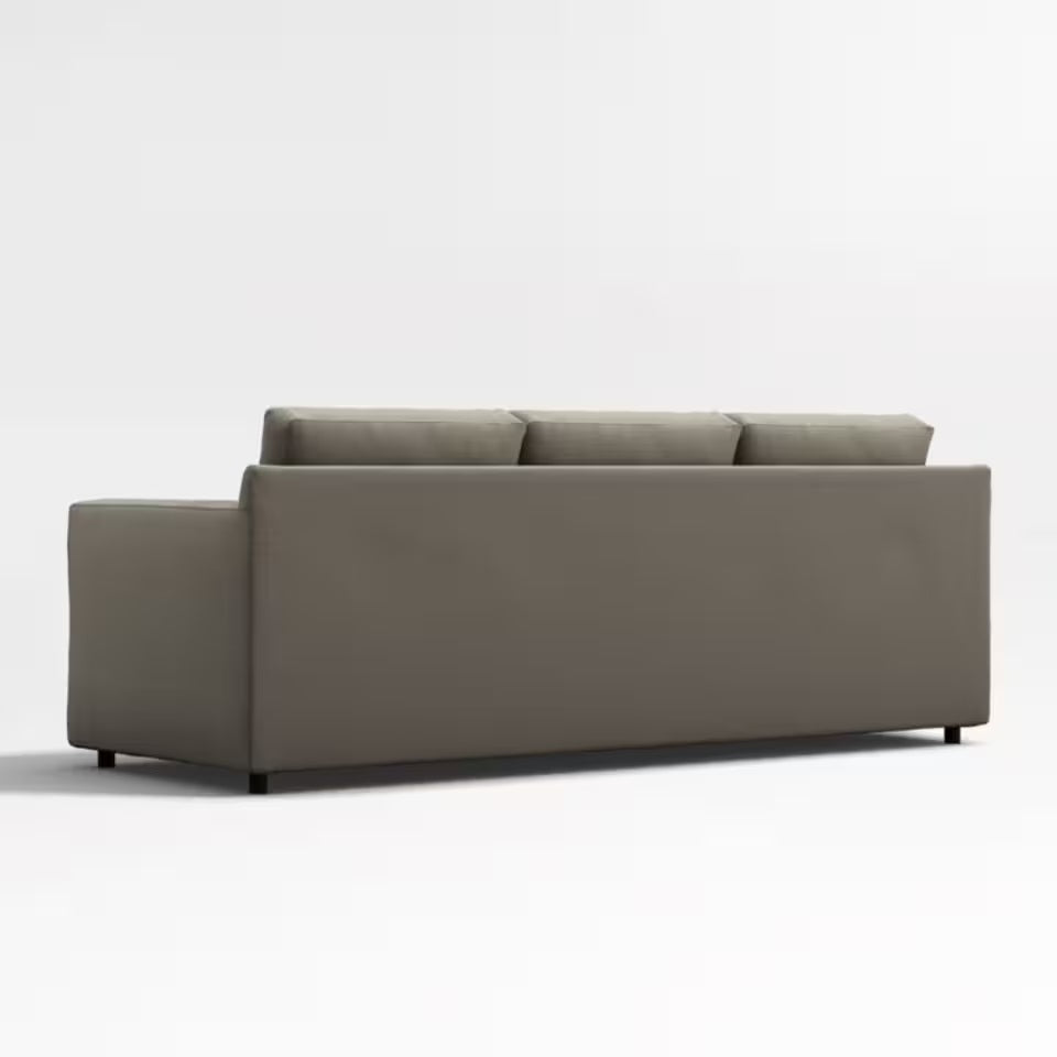 Fusion Sectional Sofa, 3 Seater, Charcoal