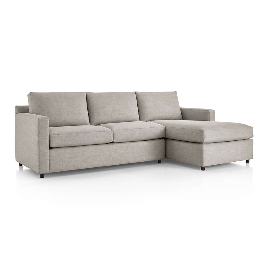Fusion Sectional Sofa With Chaise, Left Facing, Beige