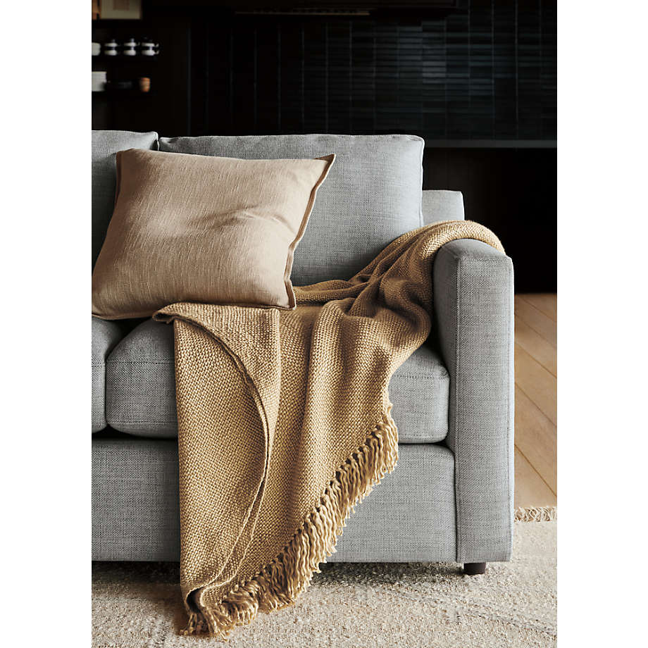 Fusion Sectional Sofa With Chaise, Right Facing, Beige