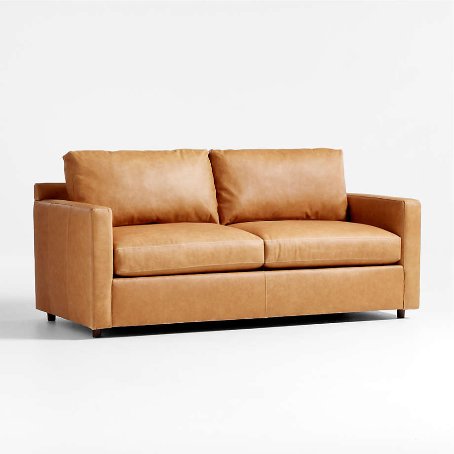 Fusion Sectional Sofa, 2 Seater, Tan Imitation Leather