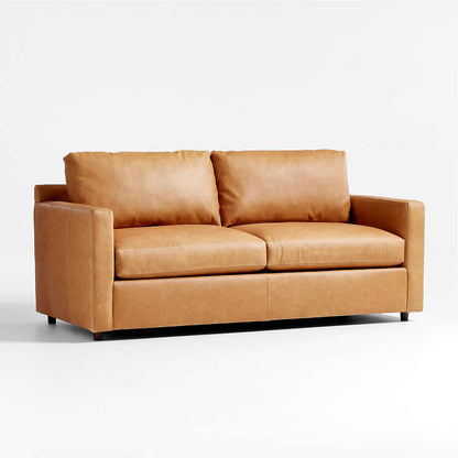 Fusion Sectional Sofa, 2 Seater, Tan Imitation Leather