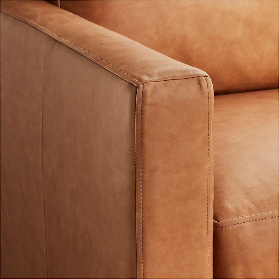 Fusion Sectional Sofa, 2 Seater, Tan Imitation Leather