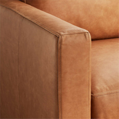 Fusion Sectional Sofa, 2 Seater, Tan Imitation Leather