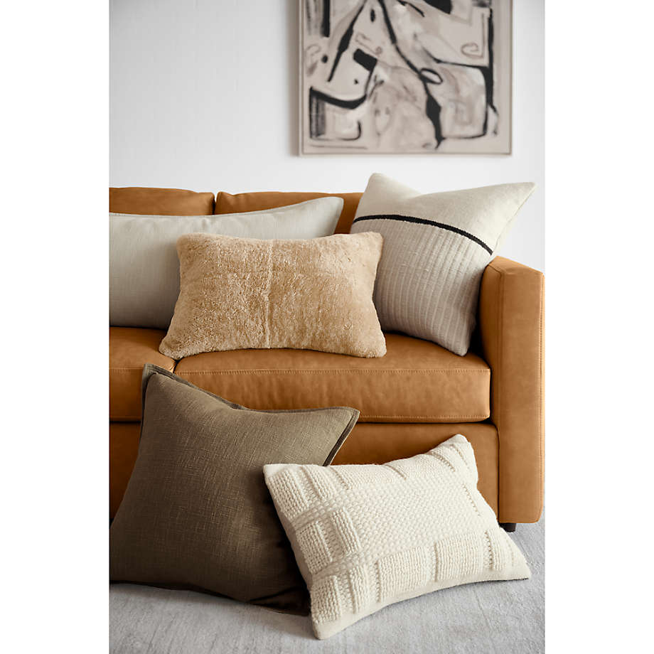 Fusion Sectional Sofa, 2 Seater, Tan Imitation Leather