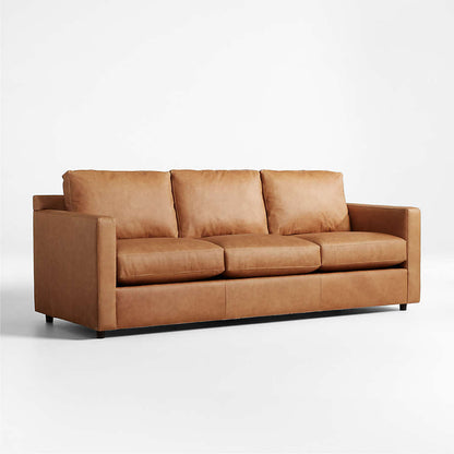 Fusion Sectional Sofa, 3 Seater, Tan Imitation Leather