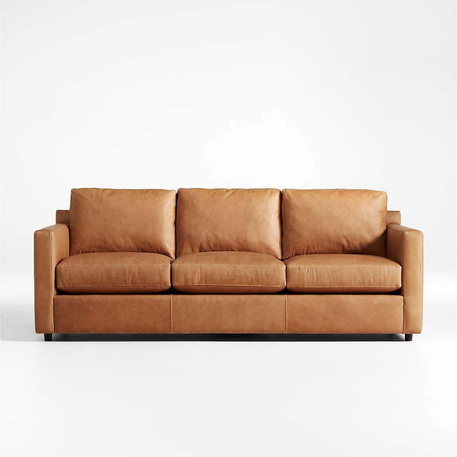 Fusion Sectional Sofa, 3 Seater, Tan Imitation Leather