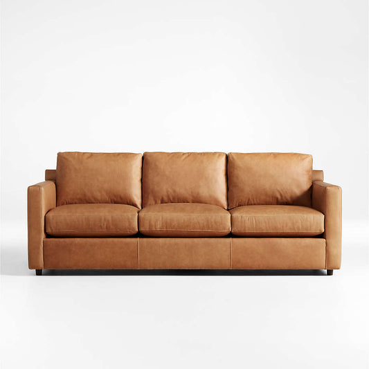 Fusion Sectional Sofa, 3 Seater, Tan Imitation Leather