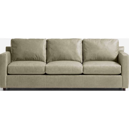 Fusion Sectional Sofa, 3 Seater, Khaki Imitation Leather