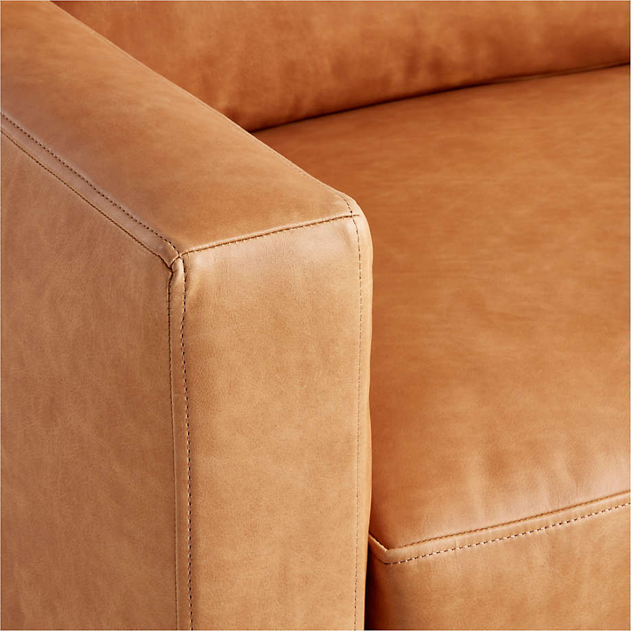 Fusion Sectional Sofa With Chaise, Left Facing, Tan Imitation Leather