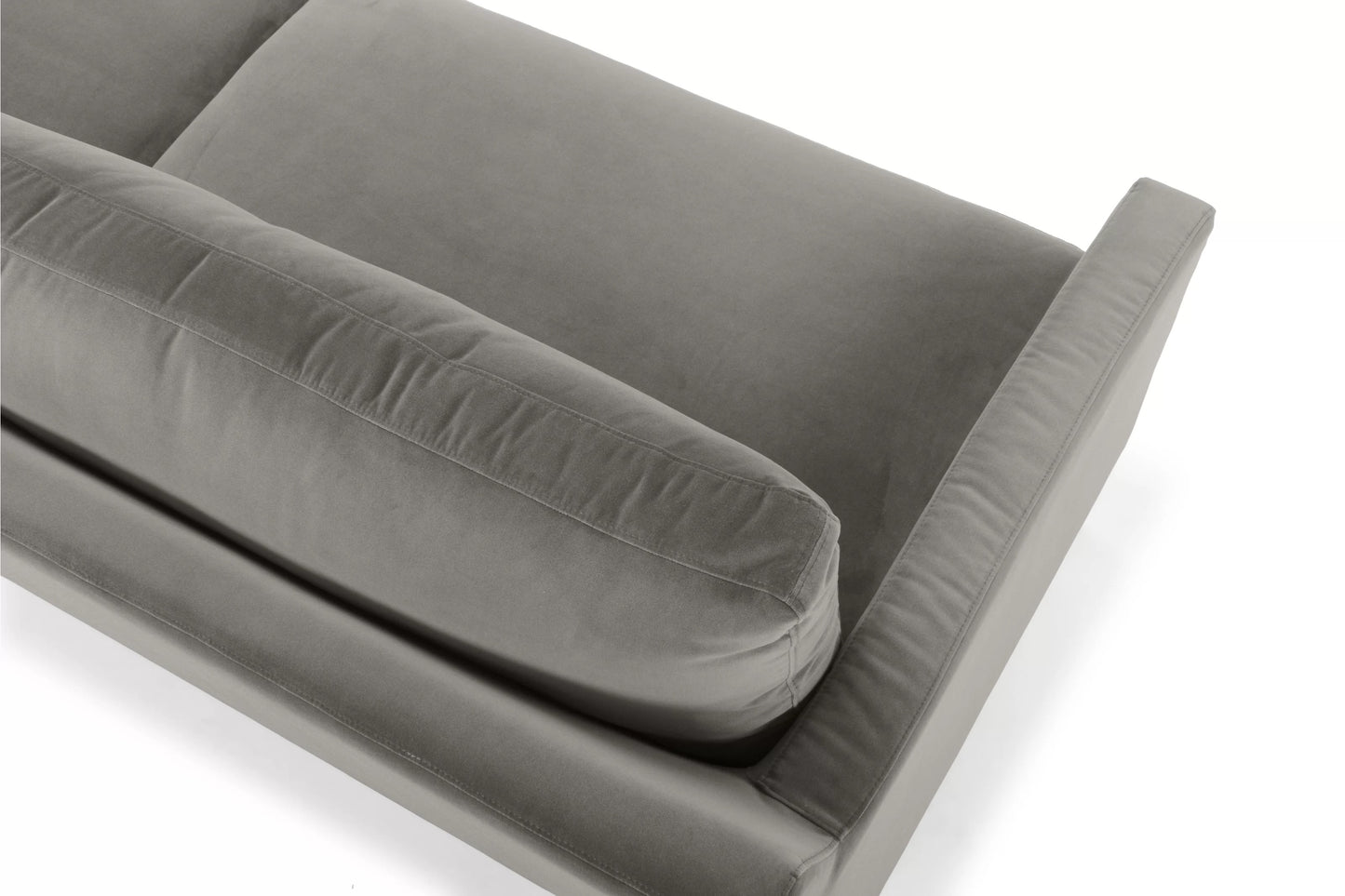 Jones 2 Seater Sofa, Dark Gray, Velvet
