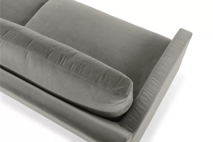 Jones 2 Seater Sofa, Dark Gray, Velvet