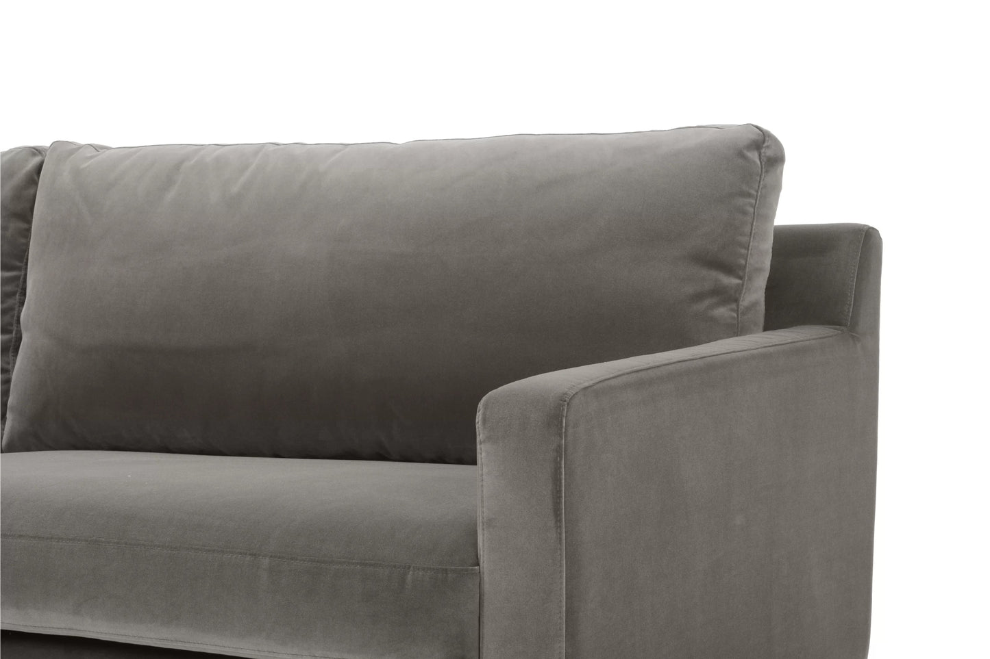 Jones 2 Seater Sofa, Dark Gray, Velvet