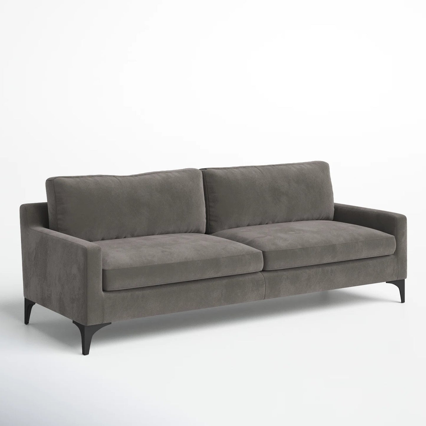 Jones 2 Seater Sofa, Dark Gray, Velvet