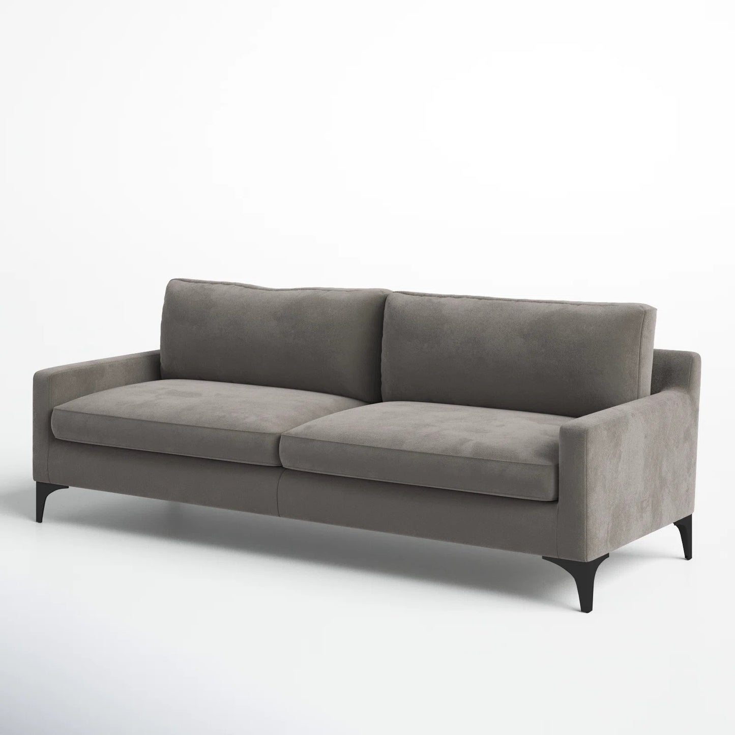 Jones 2 Seater Sofa, Dark Gray, Velvet