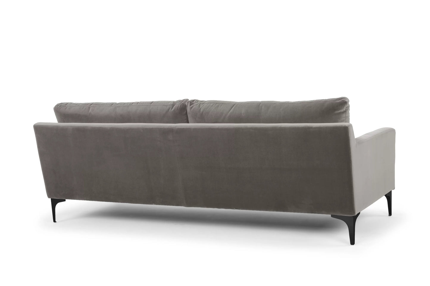 Jones 2 Seater Sofa, Dark Gray, Velvet