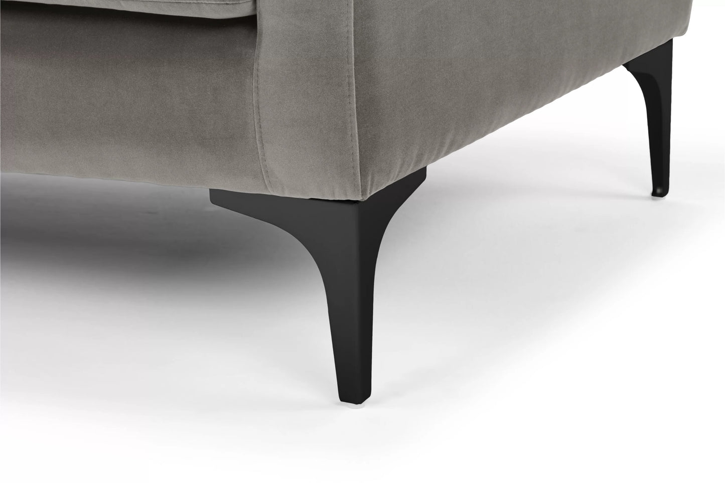 Jones 2 Seater Sofa, Dark Gray, Velvet