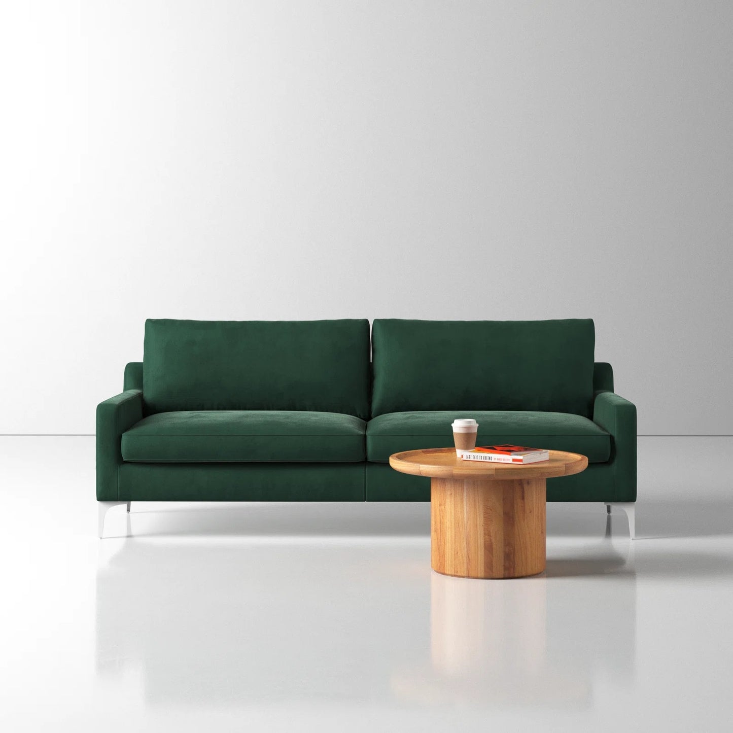 Jones 2 Seater Sofa, Green, Velvet