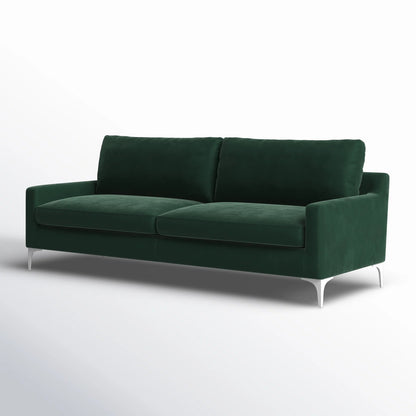 Jones 2 Seater Sofa, Green, Velvet