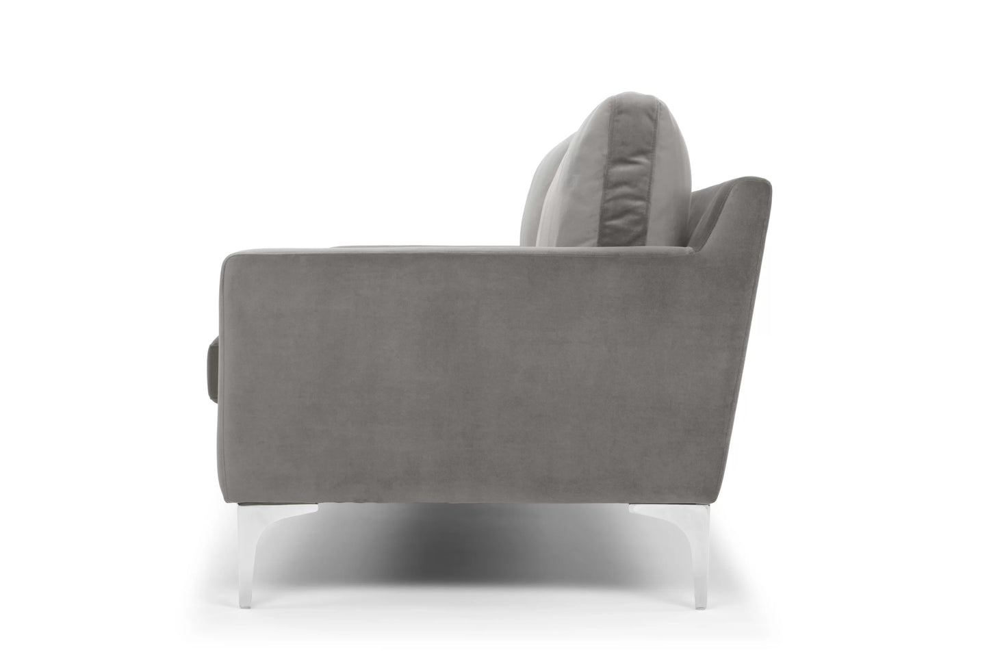 Jones 2 Seater Sofa, Light Gray, Velvet