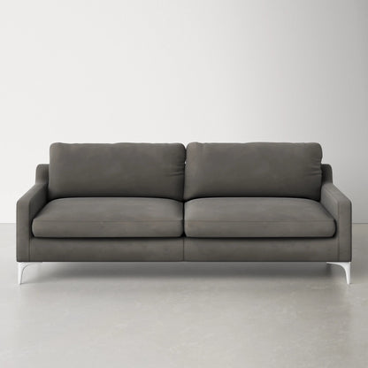 Jones 2 Seater Sofa, Light Gray, Velvet