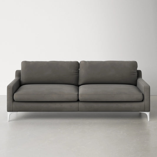 Jones 2 Seater Sofa, Light Gray, Velvet