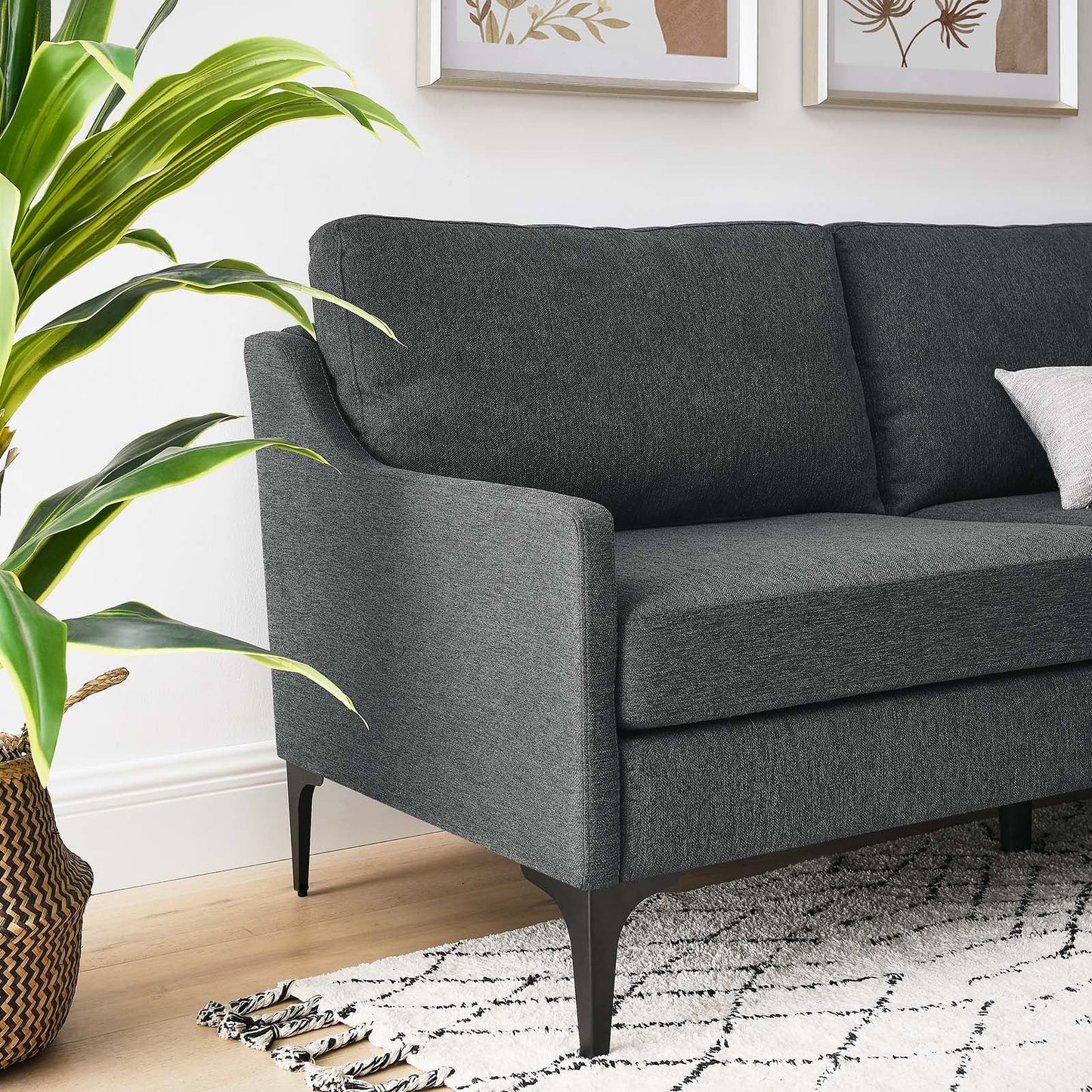 Madison 2 Seater Sofa, Charcoal