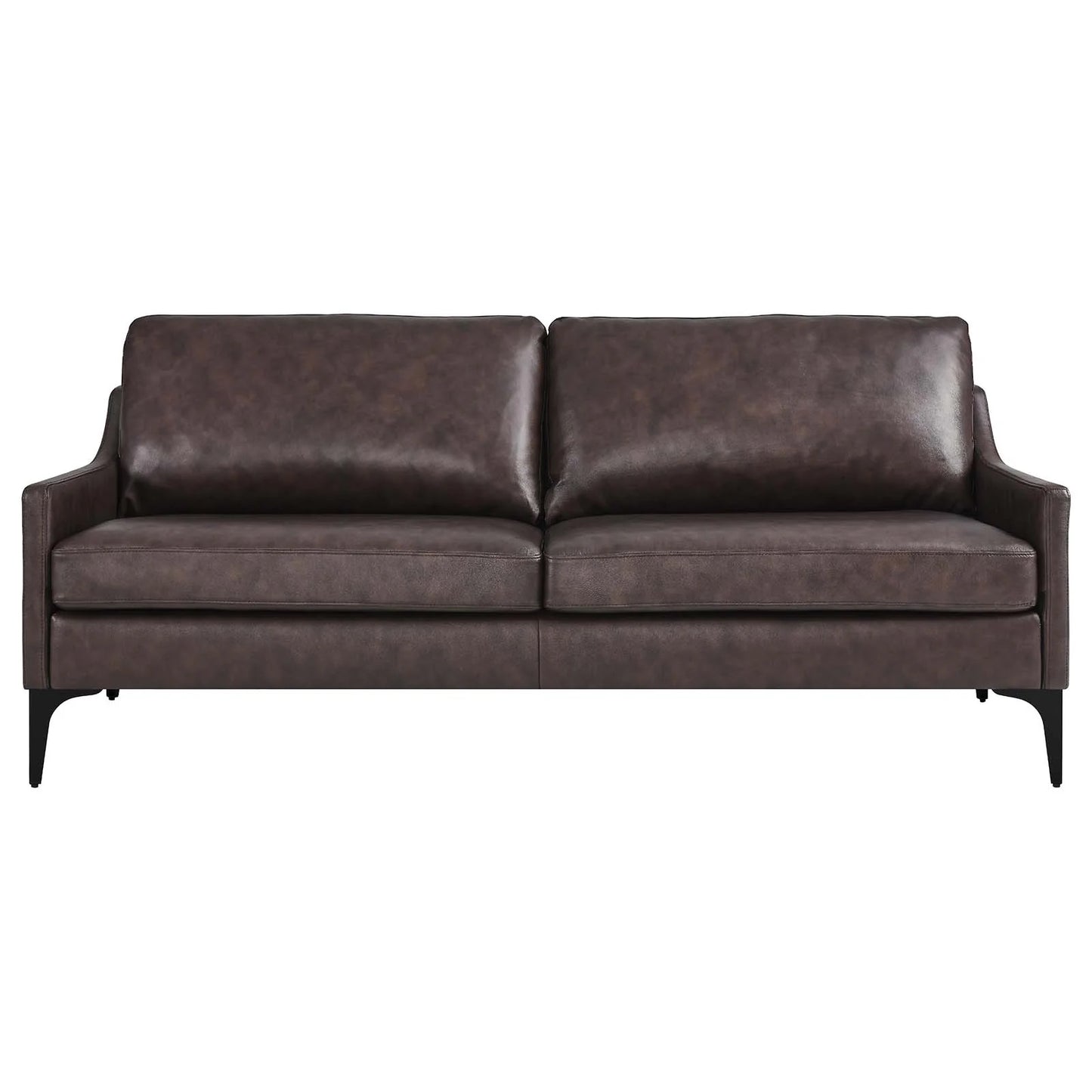 Madison 2 Seater Sofa, Brown Imitation Leather