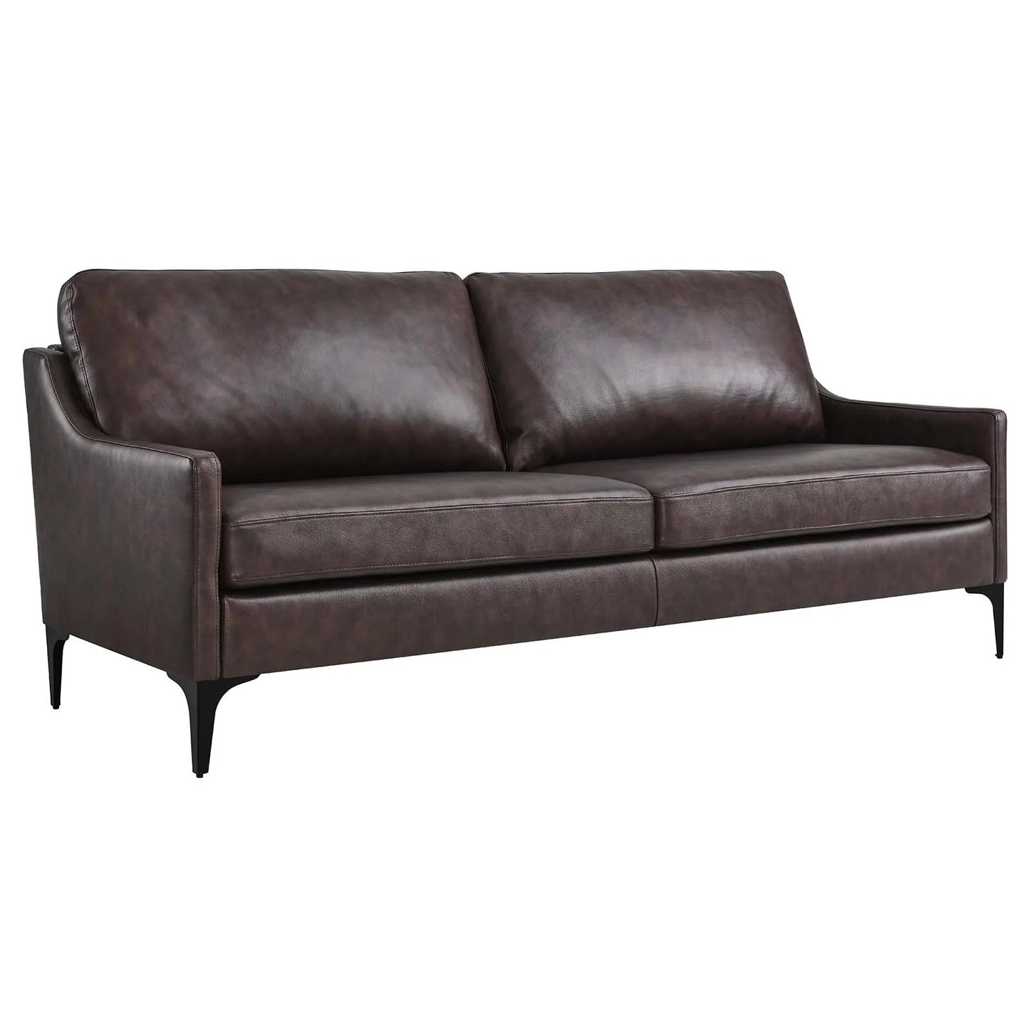 Madison 2 Seater Sofa, Brown Imitation Leather