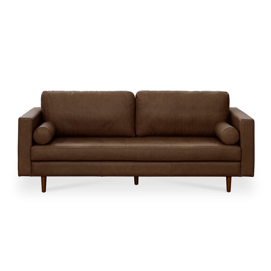 Noah 2 Seater Sofa, Brown Imitation Leather