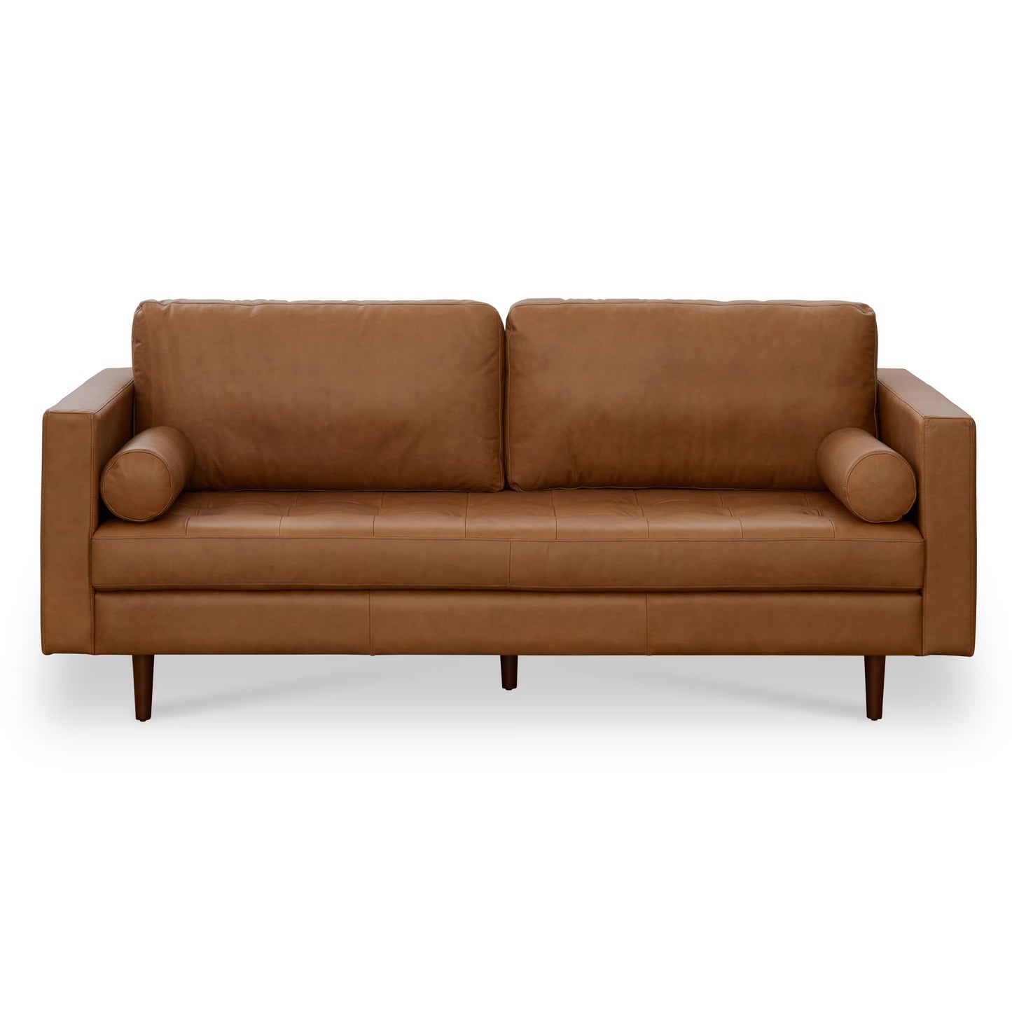 Noah 2 Seater Sofa, Tan Imitation Leather