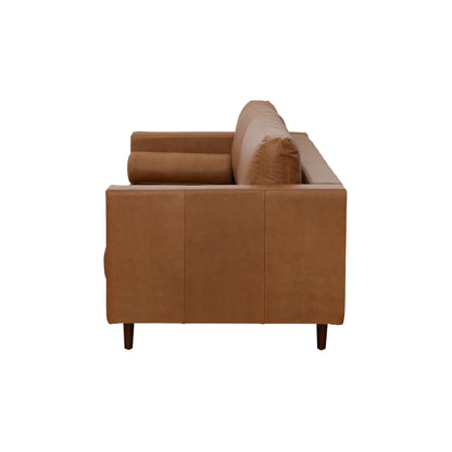Noah 2 Seater Sofa, Tan Imitation Leather