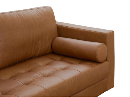Noah 2 Seater Sofa, Tan Imitation Leather