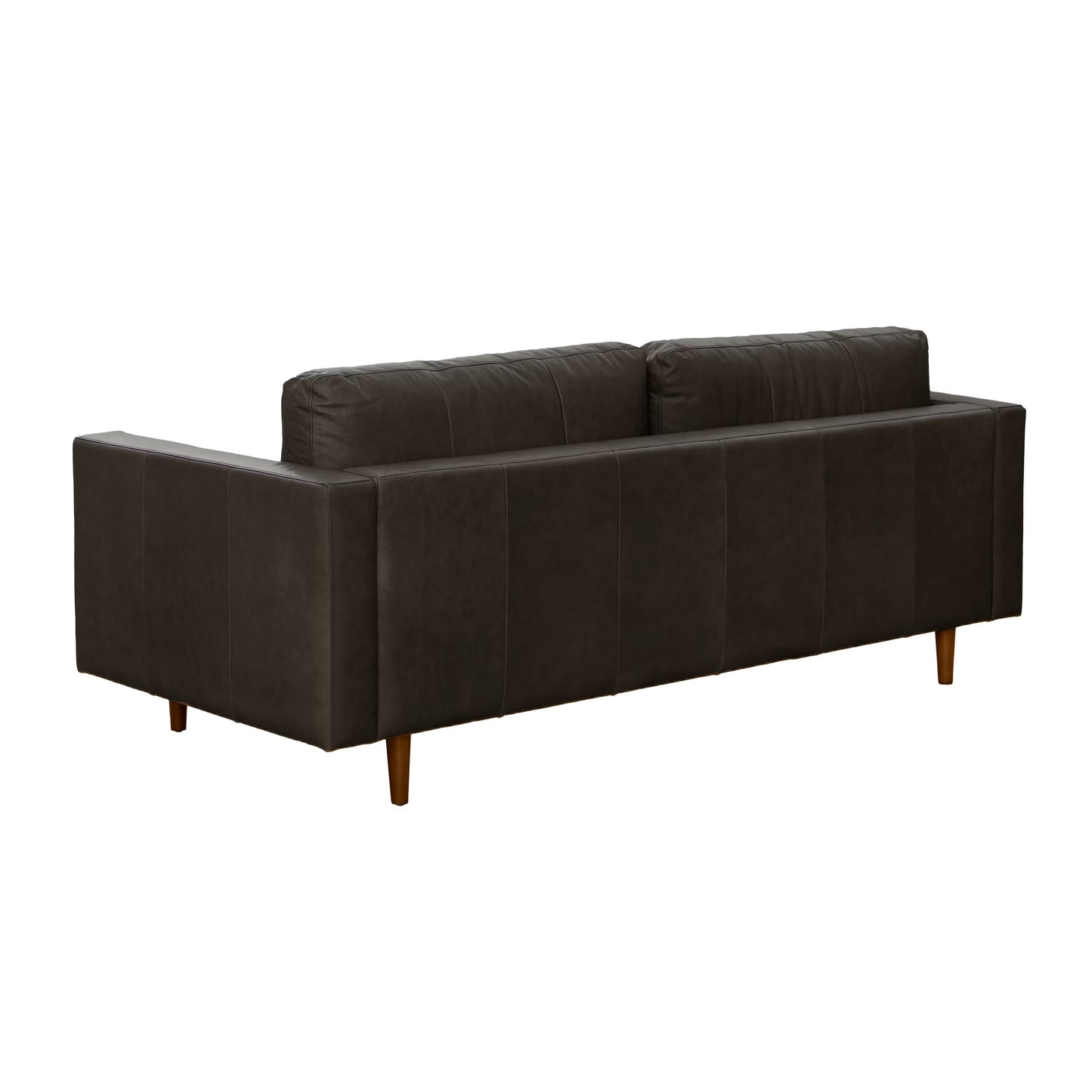 Noah 2 Seater Sofa, Dark Gray Imitation Leather