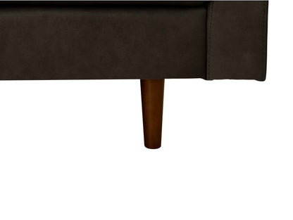 Noah 2 Seater Sofa, Dark Gray Imitation Leather