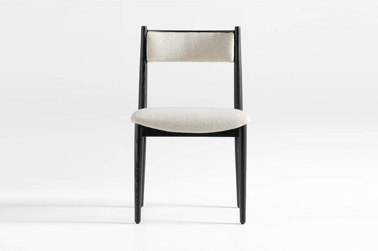 Barley Dining Chair, Black with Ivory Seat