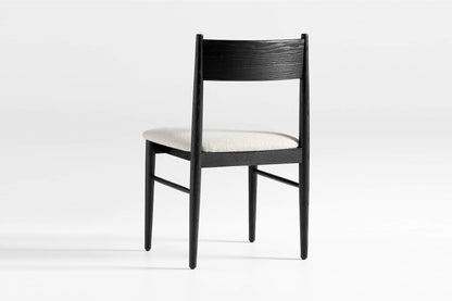 Barley Dining Chair, Black with Ivory Seat