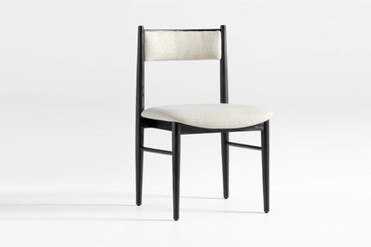 Barley Dining Chair, Black with Ivory Seat