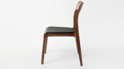 H Dining Chair, Walnut