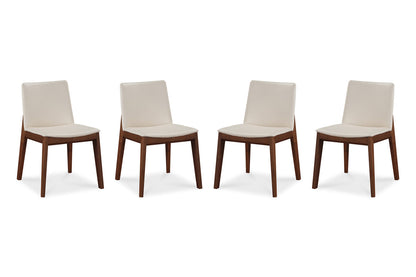 Dino Dining Chair, White PU Leather