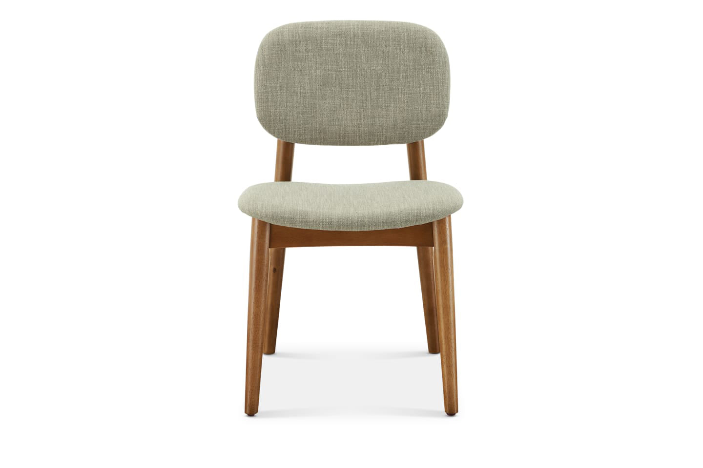 Kelsey Chair, Walnut Stain, Ivory Beige