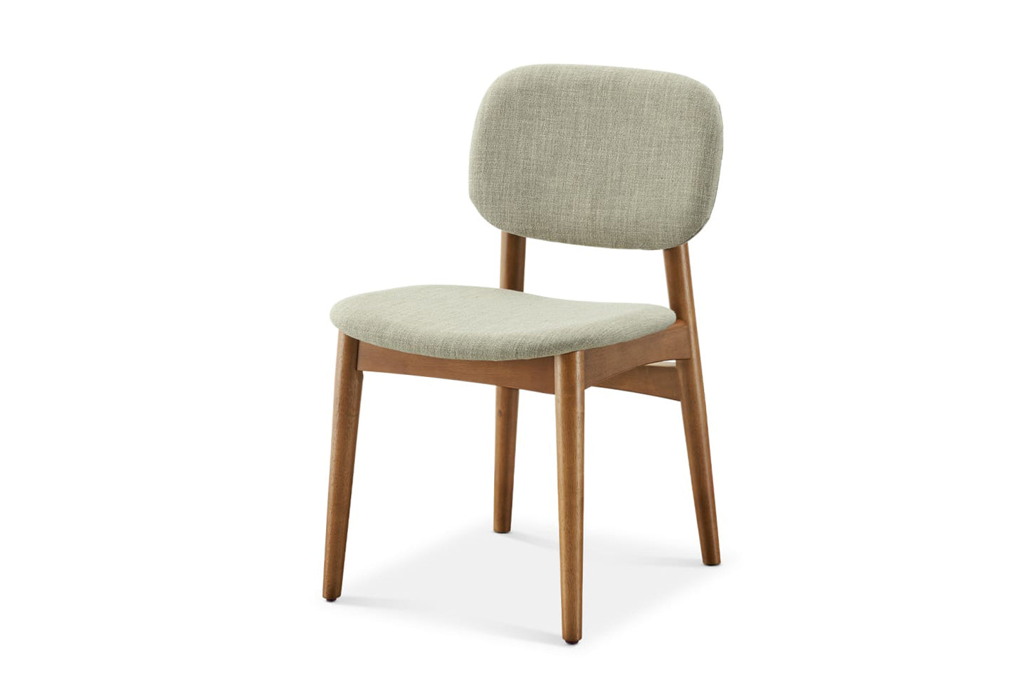 Kelsey Chair, Walnut Stain, Ivory Beige