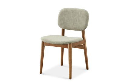 Kelsey Chair, Walnut Stain, Ivory Beige