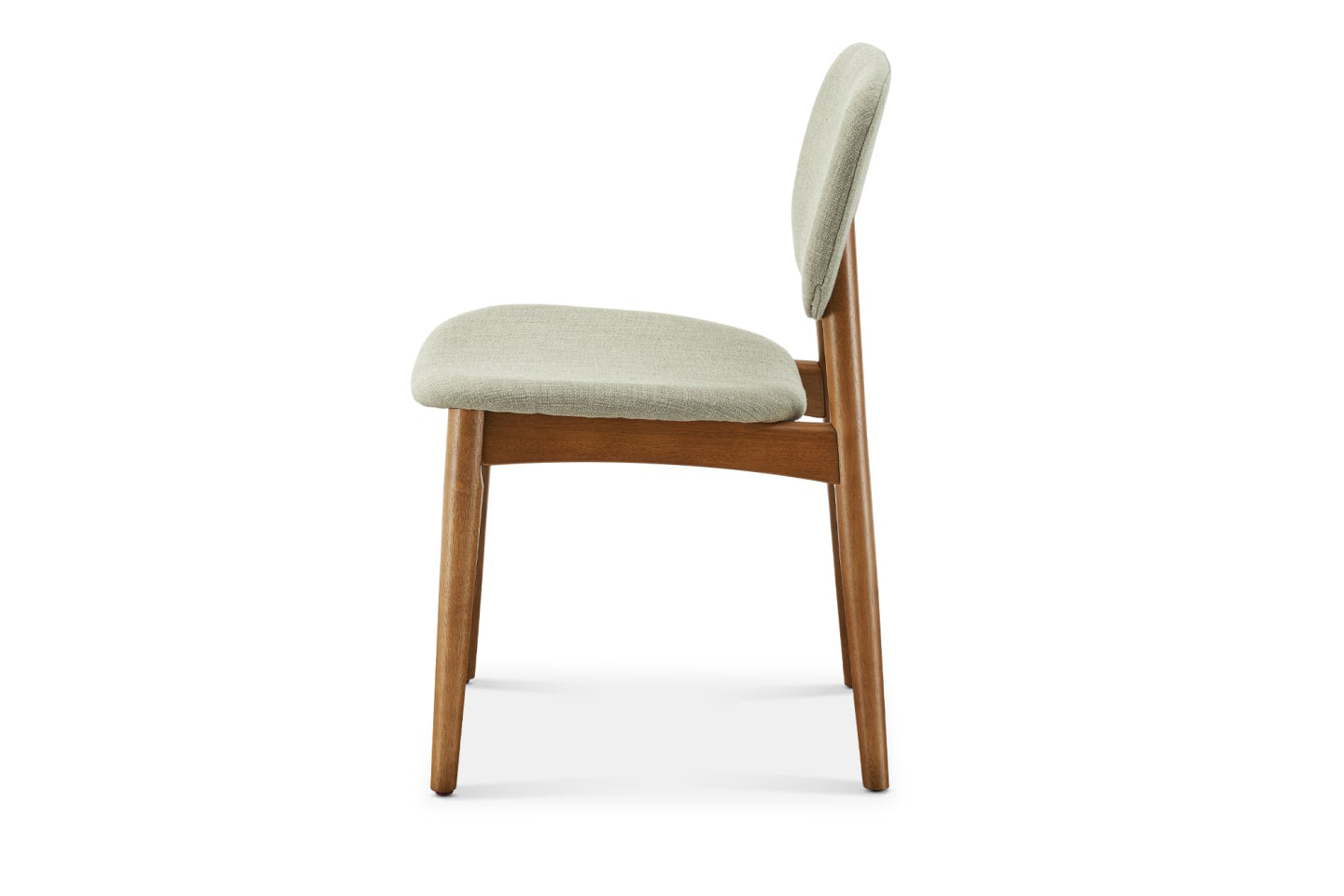 Kelsey Chair, Walnut Stain, Ivory Beige