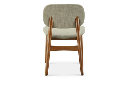 Kelsey Chair, Walnut Stain, Ivory Beige