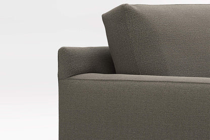 Fusion Sectional Sofa With Chaise, Left Facing, Charcoal