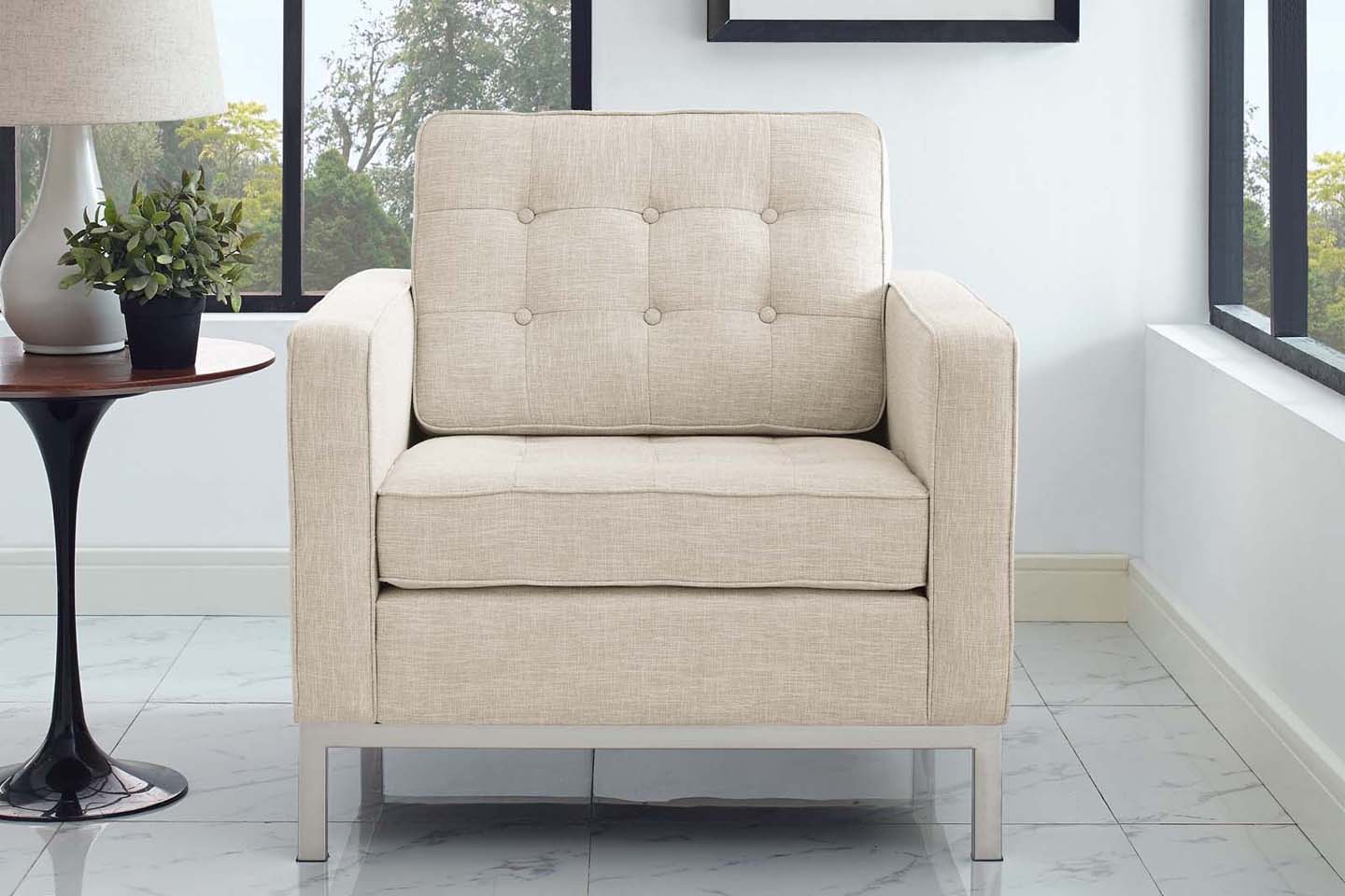 Florence Armchair, Beige
