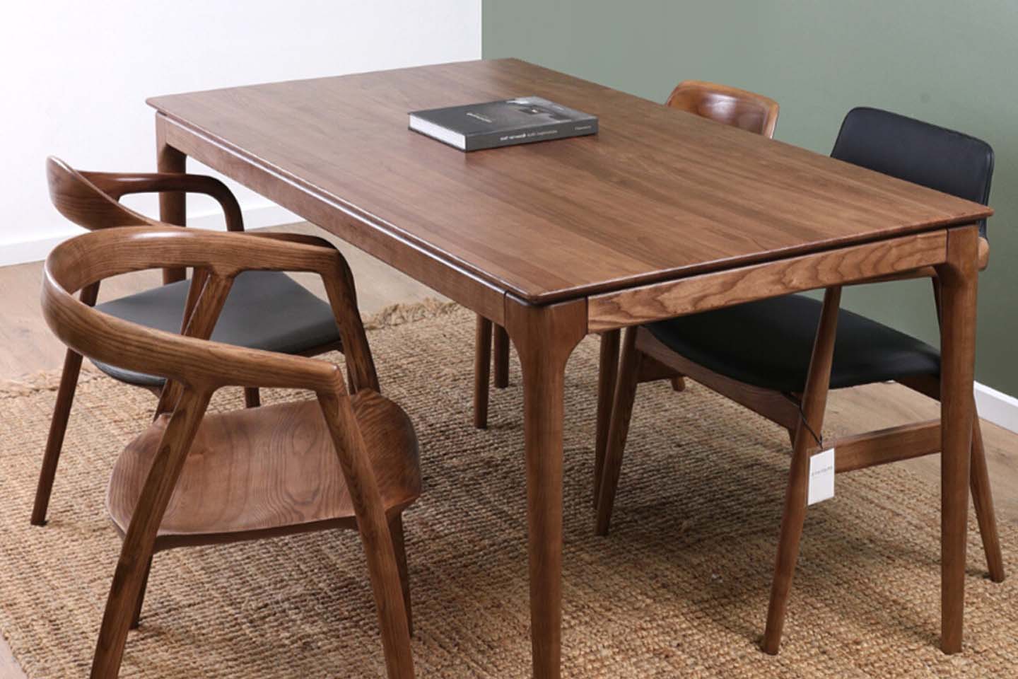 H Dining Table, Walnut