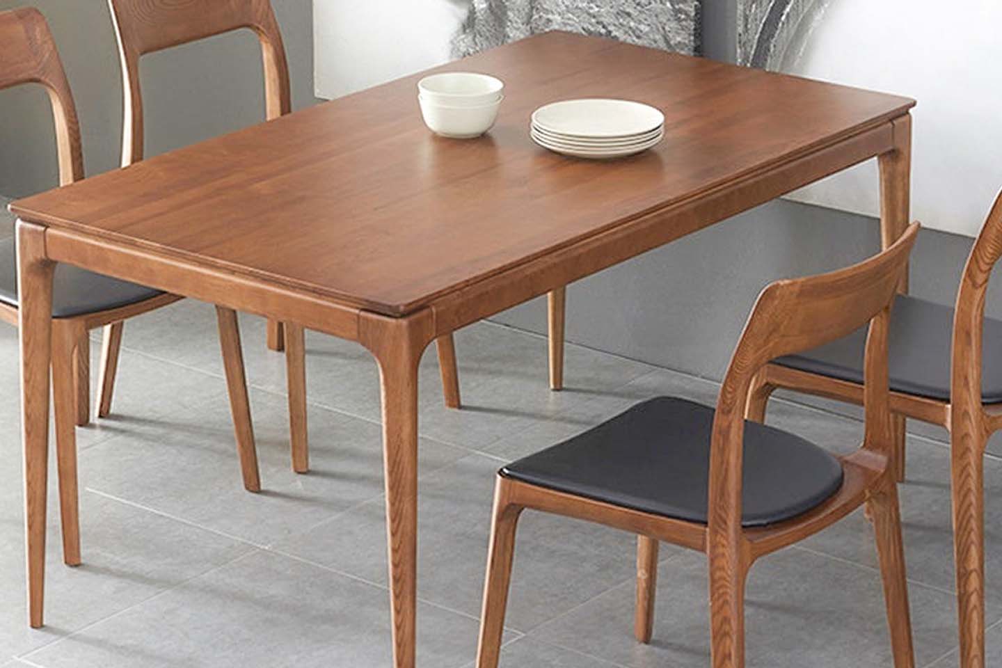 H Dining Table, Walnut
