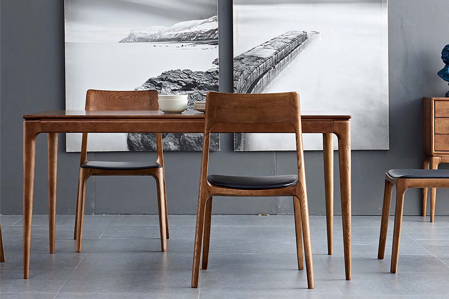 H Dining Table, Walnut